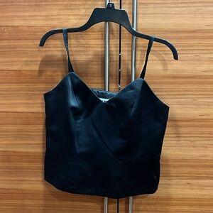 R&M Richard’s size 6 petite black polyester tank 90s